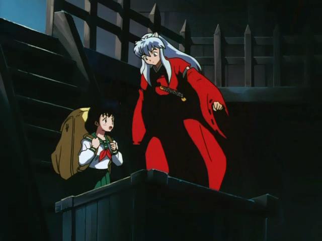 Otaku Gallery  / Anime e Manga / Inu-Yasha / Screen Shots / Episodi / 013 - L`enigma della luna nuova! Inuyasha dai capelli neri! / 020.jpg